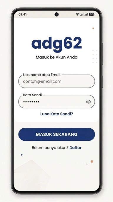 Cara Masuk Akun adg62 untuk Pengguna Android
