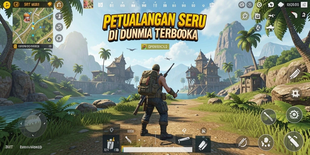 Tampilan antarmuka permainan 5RT yang menawan dan interaktif.