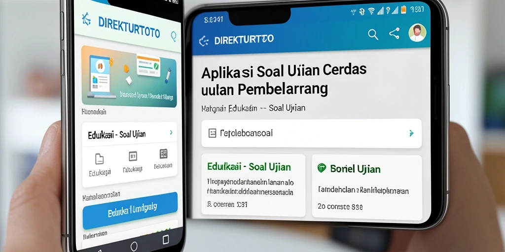 Tampilan antarmuka aplikasi Soal Ujian DIREKTURTOTO yang intuitif.
