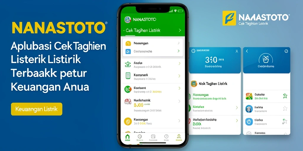 Tampilan utama NANASTOTO untuk pengecekan tagihan listrik.