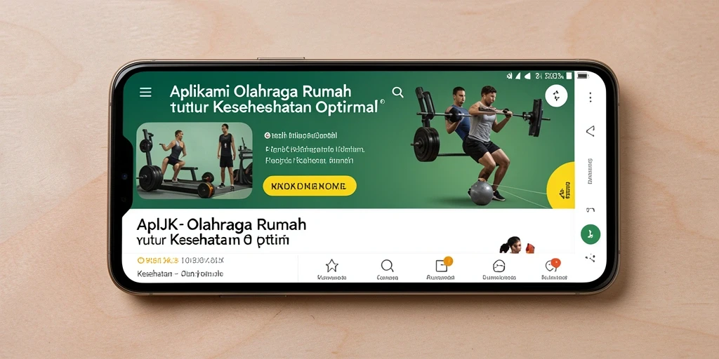 Antarmuka OKJK yang sederhana dan fungsional untuk olahraga rumah.