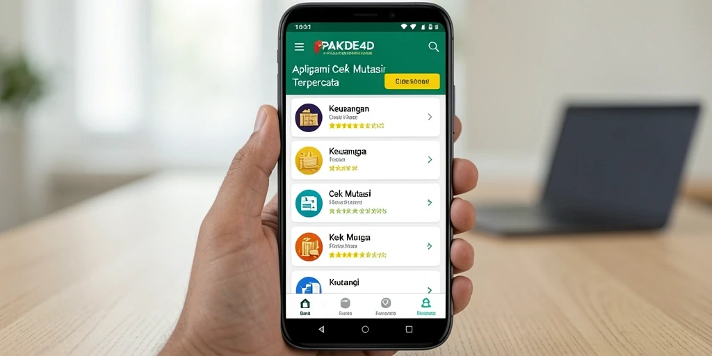 Antarmuka aplikasi PAKDE4D menampilkan fungsi Cek Mutasi yang sederhana dan informatif.