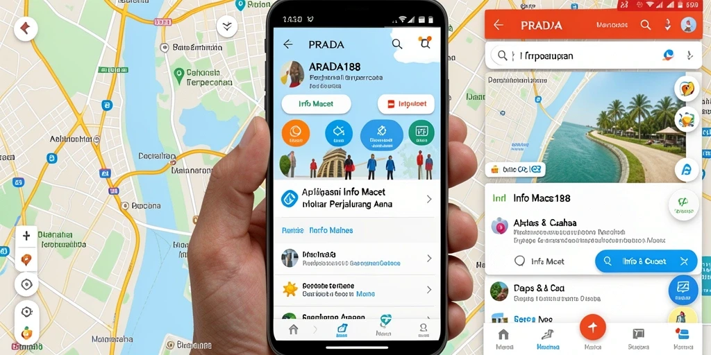 Tampilan antarmuka PRADA188 menampilkan informasi lalu lintas dengan jelas dan interaktif.