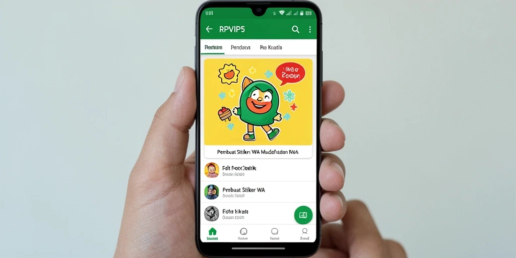 Antarmuka intuitif dan fitur canggih RPVIP5 untuk Pembuat Stiker WA.