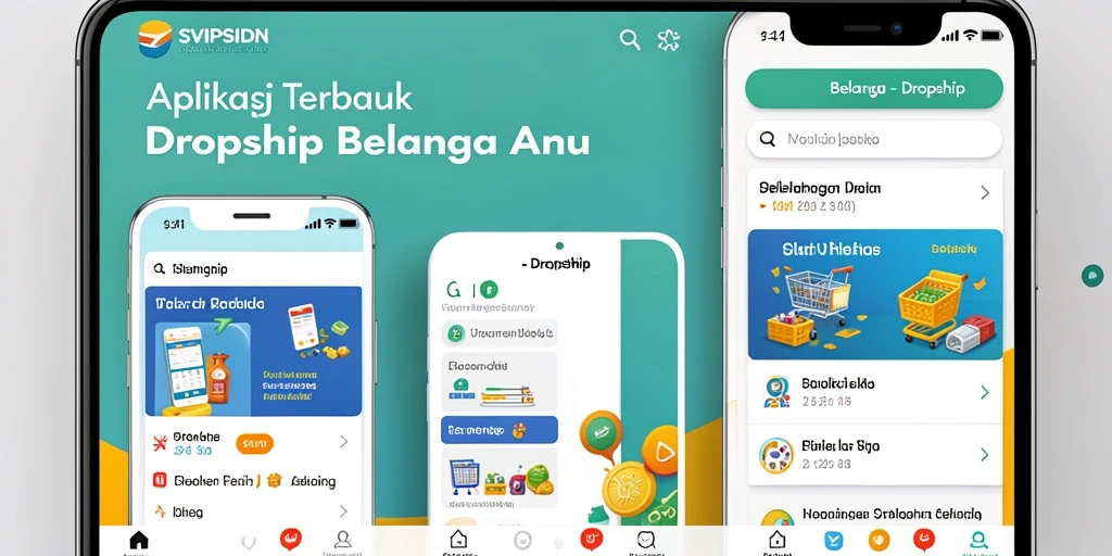 Tampilan antarmuka SVIPSIDN yang sederhana dan efektif untuk dropship.